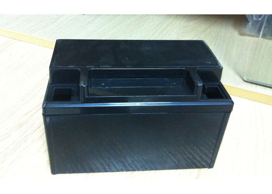 Gloss Finish Injection Molding Services For 6 Battery Cavities Lead Acid Battery Box