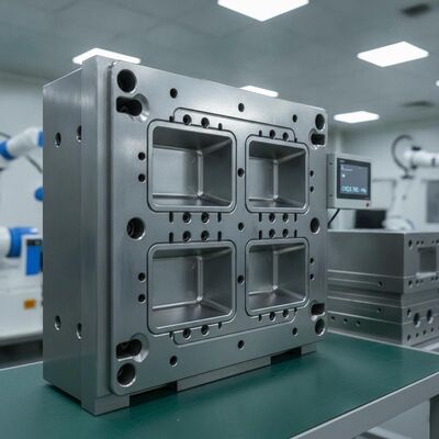 IML Compatible Thin-Wall Injection Mold for Food Packaging with 4-6 Second Cycle and 0.4-0.8mm Wall Thickness